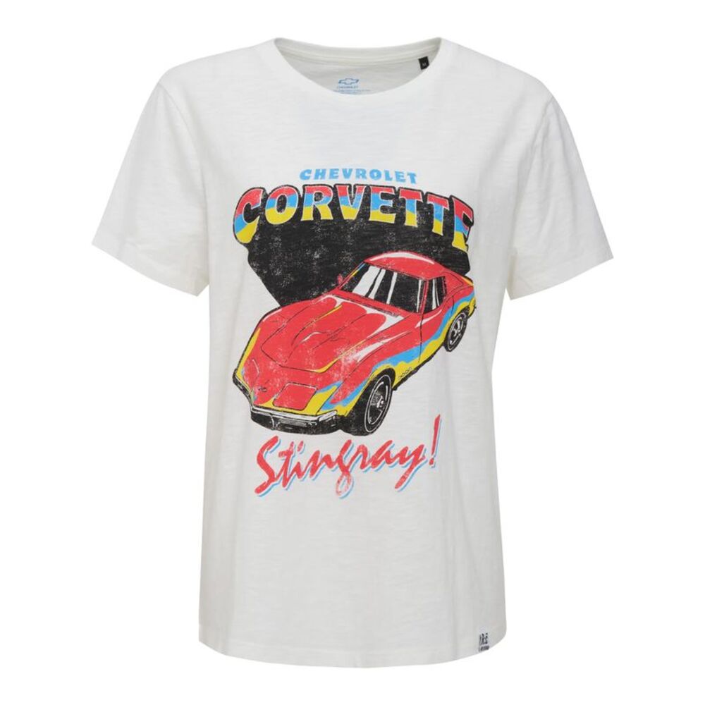 X Womens/Ladies Contrast Crew Neck Regular T-Shirt / Off White